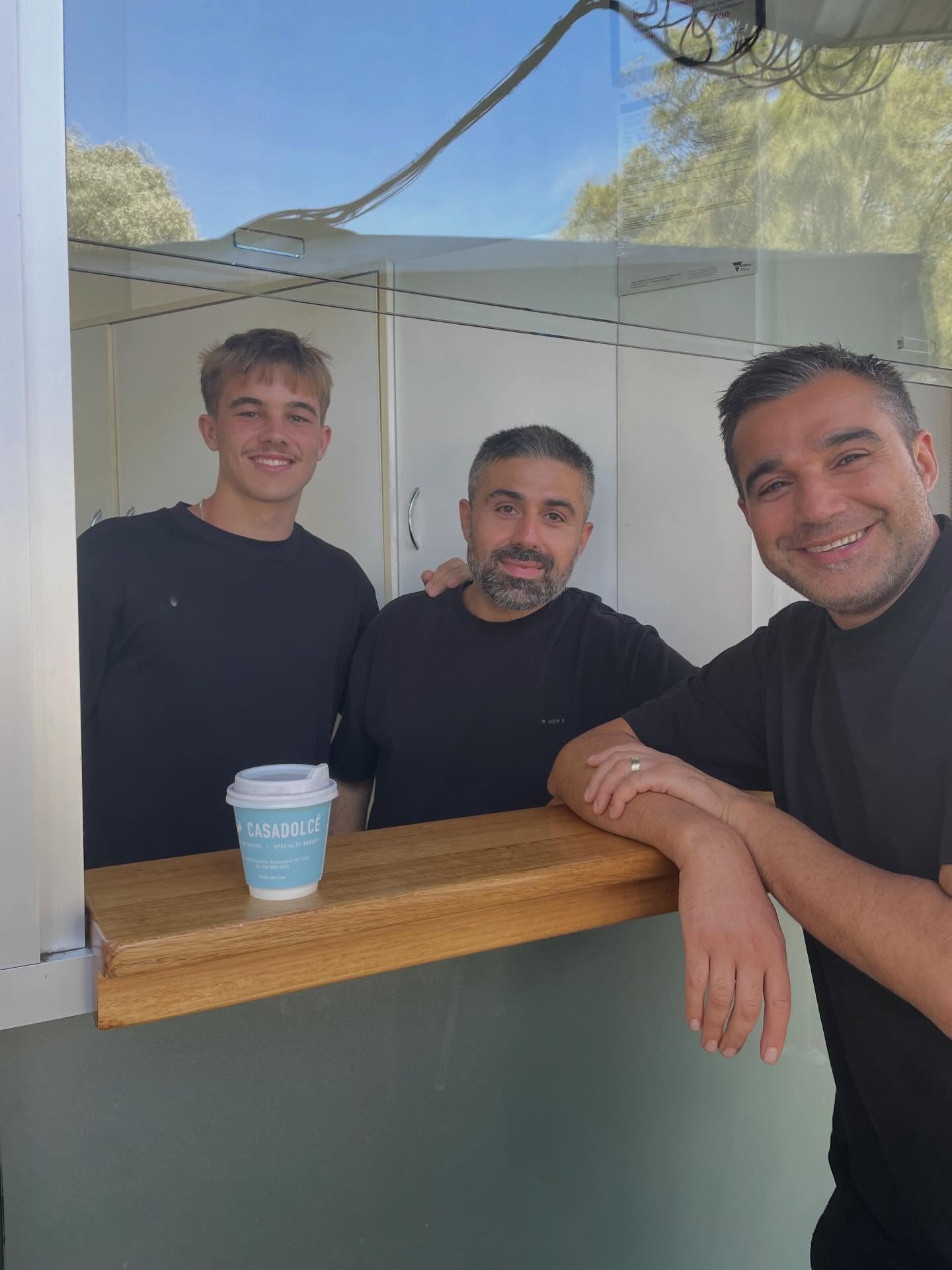The team at the takeaway window